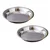 Mira Steel (Pack of 2) SS 20 Inches Parat for Dough Kneading Purpose