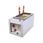 Commercial Stainless Steel 2 Pot Pasta Boiler and Cooker with 2000W Power for Restaurant and Kitchen Use