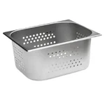 Malabar Stainless Steel Perforated Gn Pan 6mm Hole Pan, Perforated Gastronorm Pan (1/2 150mm)