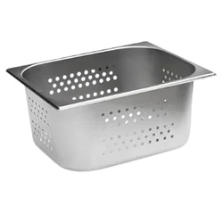 Malabar Stainless Steel Perforated Gn Pan 6mm Hole Pan, Perforated Gastronorm Pan (1/2 150mm)