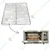 Stainless Steel Oven Rack Set for 18 x 18 Inch Indian Electric Pizza Oven