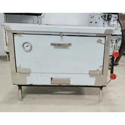 SS 25x13 Inch Gas Operated Pizza Oven 6 Pizza At a Time For Rapid Pizza Production
