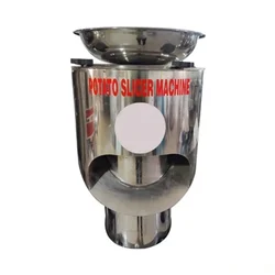 Premium Quality Automatic SS Potato Wafer Machine with 1 HP Motor and 200-250 kg/hr Capacity