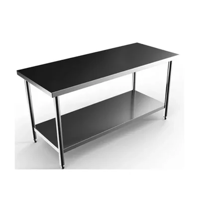 Vinayak Machines Premium Quality 45 x 26 x 34 Inches Stainless Steel 2 Shelf Work Table