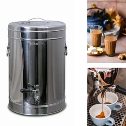 Eco-Friendly Stainless Steel Premium Urn with Tap for Tea/Coffee With Hot and Cold Pot Double Insulated Wall 10 L