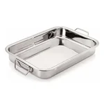 SS 18 x 13 x 3.5 Inch Rectangular Deep Tray With Handle Fir Food Procesing Units