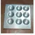 Pack of 2, 12X12 inch 9 Cavity Regular Idli Tray, With Stainless Steel 202