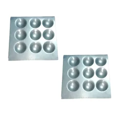 Pack of 2, 12X12 inch 9 Cavity Regular Idli Tray, With Stainless Steel 202