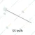 Mira Steel (Pack of 2 )Stainless Steel 55 Inches Rod Type Tawa Palta For Industrial Kitchen