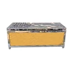  Gold Plated Stainless Steel  30 x 17 x 12 Inch Gas Operated Roti Bhatti for Commercial Use