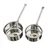 Mira Steel (Pack of 2 ) 9 x 4.5 inch Saucepan ( Model No - SPN09) With Stainless steel Body