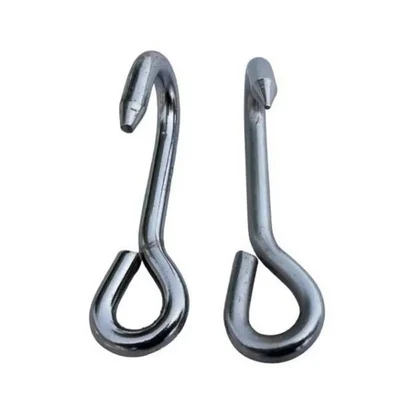 Stainless Steel Dystocia Eye Hook Sharp and Blunt OB Hook Calving Tools Veterinary Instruments (Pair)