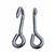 Stainless Steel Dystocia Eye Hook Sharp and Blunt OB Hook Calving Tools Veterinary Instruments (Pair)