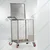 Single Layer Stainless Steel Onion/Potato Trolley 100kg Capacity With Attached Lid, Castor Wheels facility