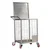 Single Layer Stainless Steel Onion/Potato Trolley 100kg Capacity With Attached Lid, Castor Wheels facility