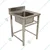 Gurubhai 24 x 24 x 32+6 inch Single Sink with Stainless Steel Body