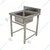 Gurubhai 24 x 24 x 32+6 inch Single Sink with Stainless Steel Body