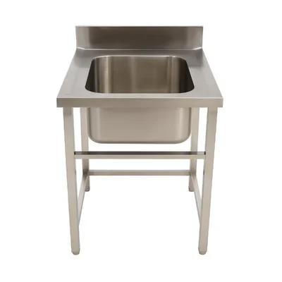 Gurubhai 24 x 24 x 32+6 inch Single Sink with Stainless Steel Body