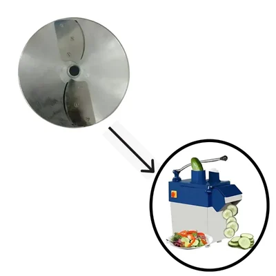 SS 1.2 mm Slicer Blade For 1 HP Copper Motor Winding Vegetable Cutter Machine with 150 kg/hr Capacity