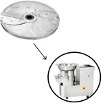 Stainless Steel Slicer Blade Set for 2 HP Motor Operated Stainless Steel Body Vegetable Cutter Machine with 7 Types of Cutting Blades