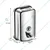 Heavy Duty Stainless Steel Soap dispenser with 1000 ml Tank Capacity