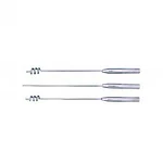 SS Spiral Needle Set (Set of 3) | Teat Surgery Instrument with 1 Probe and 2 Spiral Rods for Animals