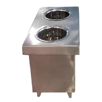 Mira Steel 2 Pot Regular Spoon Sterilizer with Stainless Steel Body