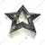 Stainless Steel 6 Pieces Star Shape Cookie and Fondant Cutter Set