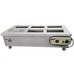 High Quality SS 6 Pot Electric Table Top Bain Marie 1.5kW, with 10Litre Container for Restaurants & Catering Service