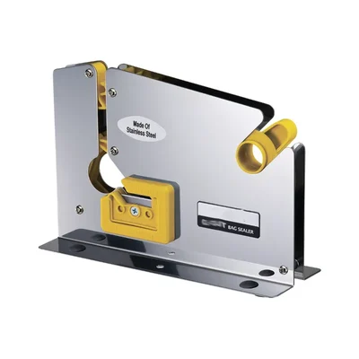 Stainless Steel Tape Bag Sealer Machine for Vegetable, Fruit & Produce Bag Packaging
