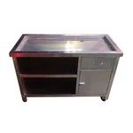 GBE High Traffic Tea Shops 45 x 24 x 32 inch Rajwadi Tea Counter with SS Body For Outdoor Stalls, Live Catering