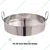 Mira Steel 28 inch Flat Ghevar Kadai 3 MM Thick Kitchenware with Stainless Steel Body
