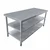 Vinayak Machines High Quality 24 x 60 x 30 inch Stainless Steel 3 Shelves Work Table For Culinary Usage
