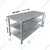 Vinayak Machines High Quality 24 x 60 x 30 inch Stainless Steel 3 Shelves Work Table For Culinary Usage