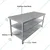 Vinayak Machines High Quality 24 x 60 x 30 inch Stainless Steel 3 Shelves Work Table For Culinary Usage