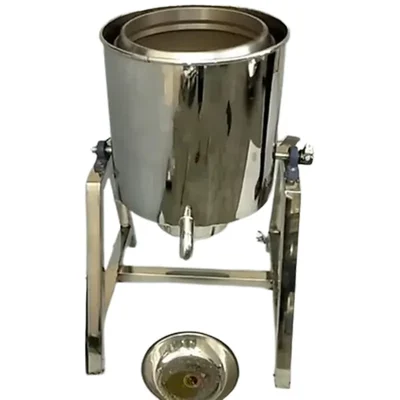 30 Kg Stainless Steel Tilting Chips Oil Dryer Machine, 1.5 HP Motor