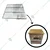 Stainless Steel Tray Set for Commercial 18 x 18 Inch Pizza Oven