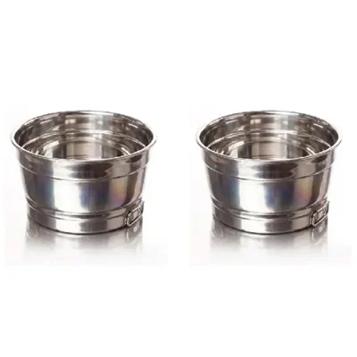 Pack of 2 Rust Proof Welding Tub ( Size no. 18 ) for Hotel Buffets & Hospitality Suites