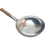 14 Inch Dia Thai Wok Stainless Steel Material, 5 Ltr Capacity