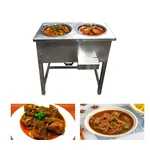 Heavy Duty 2 Pot Electric Bain Marie 1.5kW, SS Body