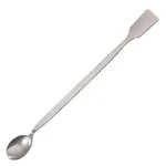 Cometek 6 Inch Stainless Steel Laboratory Spatula Pack of 6 One Side Spoon One Side Flat Research Spatula
