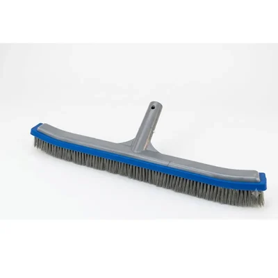 Swimming Pool 18 Inch Algae Cleaner Brush With Aluminium Handle And Stainless Steel Bristle