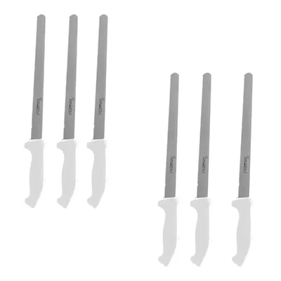 Smart Chef (AS00302-02) Stainless Steel Bread Knife, 10 inch Blade (6 pcs) for Slicing Breads