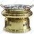 Hammered Stainless Steel Round 8 Litre Golden Chafing Dish with Lid
