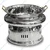 Hammered Stainless Steel Round 6 Litre Sliver Chafing Dish with Lid