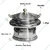 Hammered Stainless Steel Round 6 Litre Sliver Chafing Dish with Lid