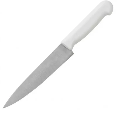 Pack of 1, 3 | Stainless Steel Smart Chef 5 Inch White Handle Food Prep Chef Knife AS00401-01(Pack-1 pc)