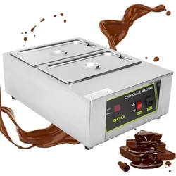  Premium Quality 2 Pot Stainless Steel Digital Chocolate Melter, 1000W