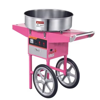 Premium Quality Stainless Steel Cotton Candy Making Machine with Cart, 1.06 KW