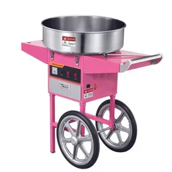 Premium Quality Stainless Steel Cotton Candy Making Machine with Cart, 1.06 KW